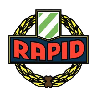 SK Rapid Wien soccer team logo listed in soccer teams decals.