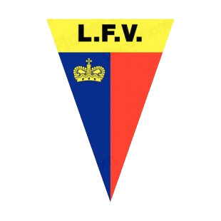Liechtenstein Football Association logo listed in soccer teams decals.