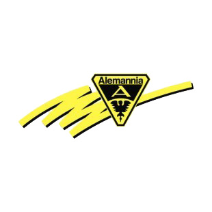 Alemannia Aachen soccer team logo listed in soccer teams decals.