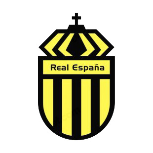 Real CD Espana soccer team logo  listed in soccer teams decals.