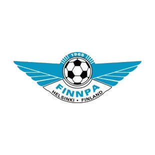 FinnPa Helsinki soccer team logo listed in soccer teams decals.