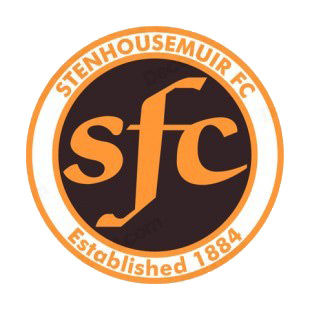Stenhousemuir Football Club soccer team logo listed in soccer teams decals.