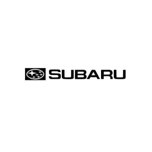 Subaru logo and text listed in subaru decals.