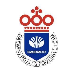 Daewoo Royals soccer team logo listed in soccer teams decals.