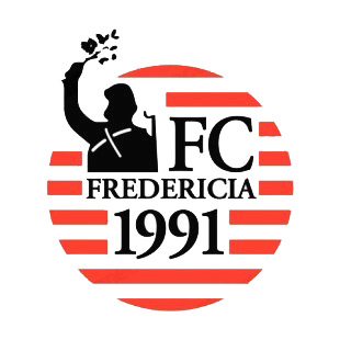 FC Fredericia soccer team logo listed in soccer teams decals.