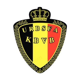 Royal Belgian Football Association soccer team logo listed in soccer teams decals.