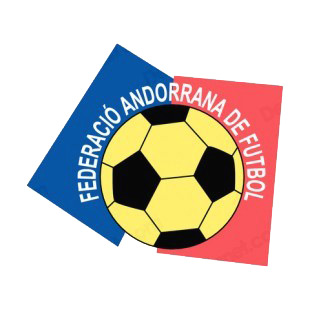 Andorran Football Federation logo listed in soccer teams decals.
