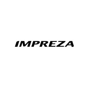 Subaru Impreza listed in subaru decals.