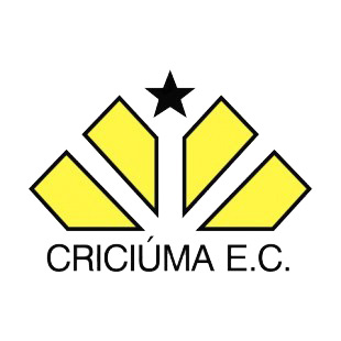 Criciuma Esporte Clube soccer team logo listed in soccer teams decals.