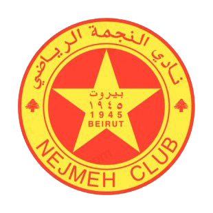 Al Nejmeh SC soccer team logo listed in soccer teams decals.