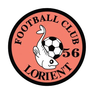 FC Lorient football club soccer team logo listed in soccer teams decals.