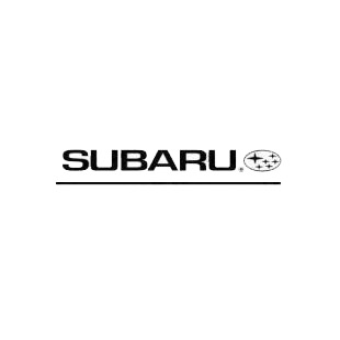 Subaru logo and text listed in subaru decals.