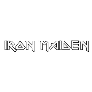 Iron Maiden logo listed in famous logos decals.