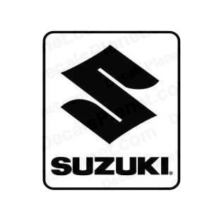 Suzuki logo and text listed in suzuki decals.