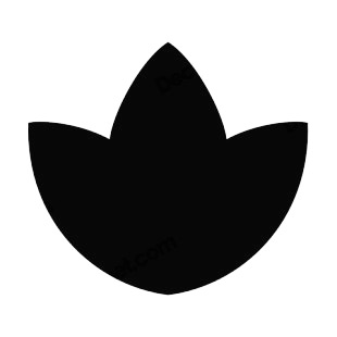 Tulip silhouette listed in plants decals.