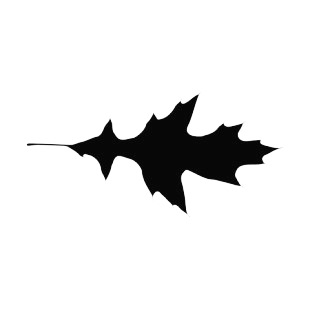 Lobbed toothed leaf silhouette listed in plants decals.