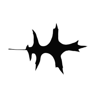 Lobbed leaf silhouette listed in plants decals.