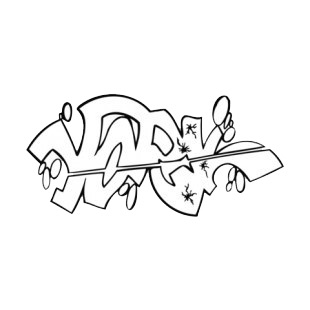 York word graffiti listed in graffiti decals.