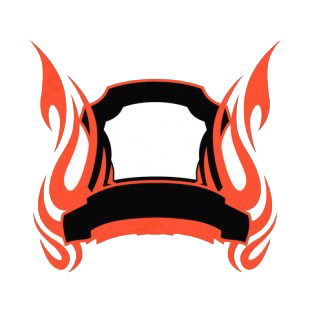 Black and red flames template listed in flames decals.