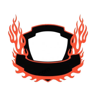 Black and red flames template  listed in flames decals.