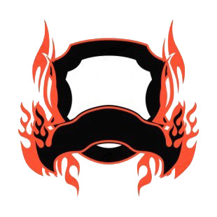 Black and red flames template  listed in flames decals.