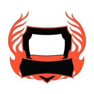 Black and red flames template  listed in flames decals.