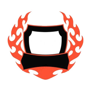 Black and red flames template  listed in flames decals.