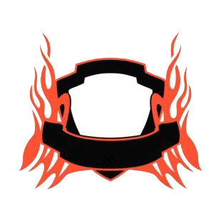 Black and red flames template  listed in flames decals.