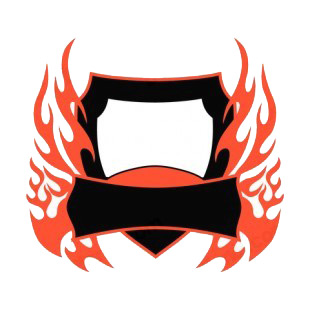 Black and red flames template  listed in flames decals.