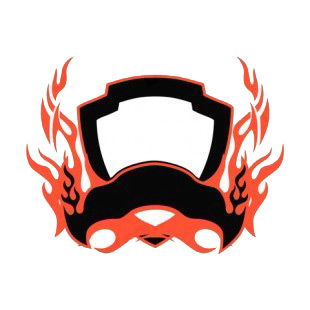 Black and red flames template  listed in flames decals.