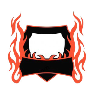 Black and red flames template  listed in flames decals.