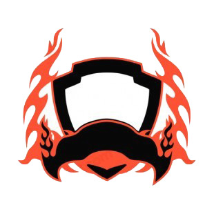 Black and red flames template  listed in flames decals.