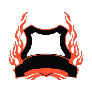 Black and red flames template  listed in flames decals.