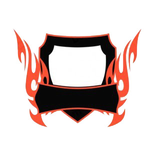 Black and red flames template  listed in flames decals.