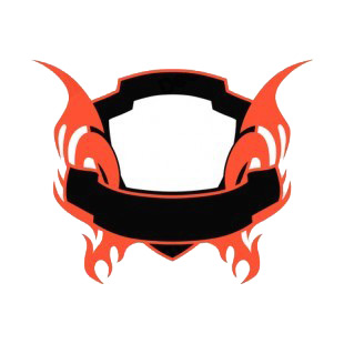 Black and red flames template  listed in flames decals.