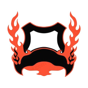 Black and red flames template  listed in flames decals.