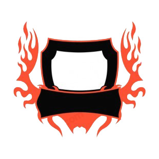 Black and red flames template  listed in flames decals.