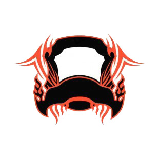 Black and red flames template  listed in flames decals.