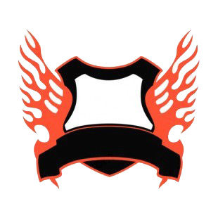 Black and red flames template  listed in flames decals.