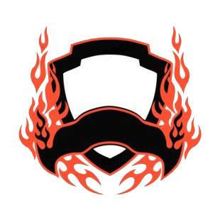 Black and red flames template  listed in flames decals.