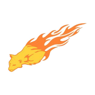 Flamboyant cheetah listed in flames decals.