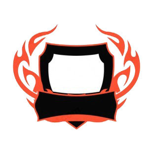 Black and red flames template  listed in flames decals.