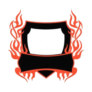 Black and red flames template  listed in flames decals.