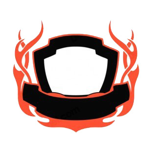 Black and red flames template  listed in flames decals.