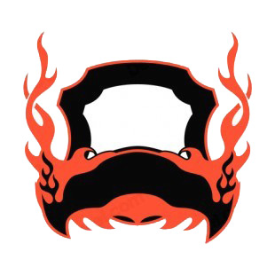 Black and red flames template  listed in flames decals.