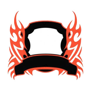 Black and red flames template  listed in flames decals.