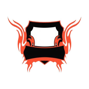 Black and red flames template  listed in flames decals.