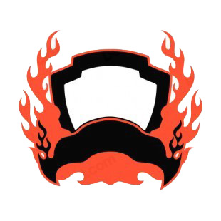 Black and red flames template  listed in flames decals.