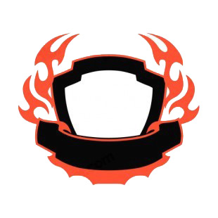 Black and red flames template  listed in flames decals.