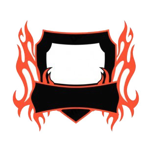 Black and red flames template  listed in flames decals.